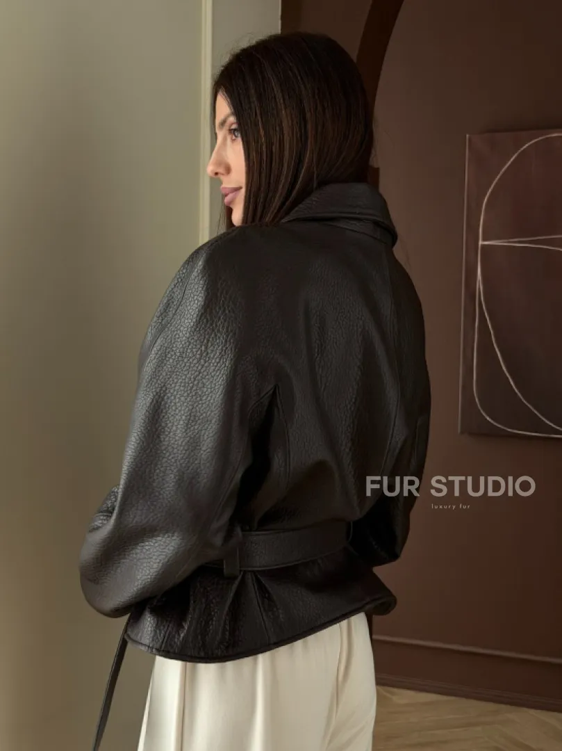 Куртка из натуральной кожи PREMIUM COLLECTION - фото 7