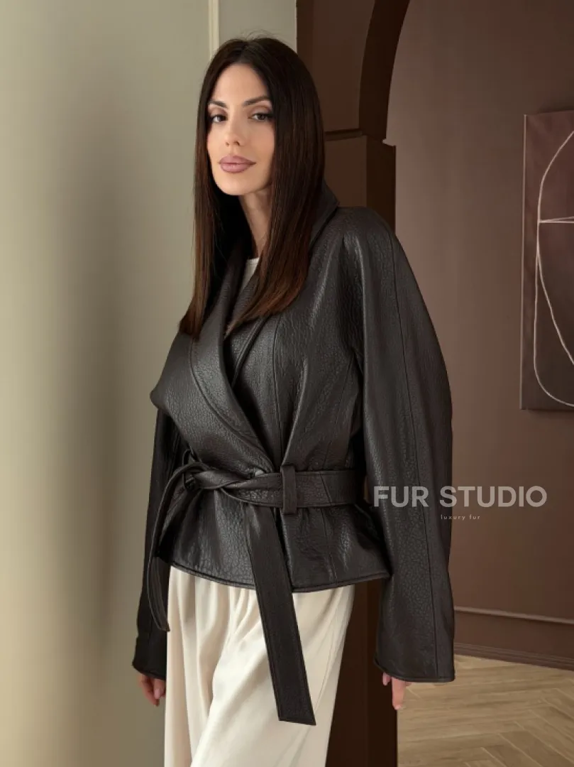 Куртка из натуральной кожи PREMIUM COLLECTION - фото 9