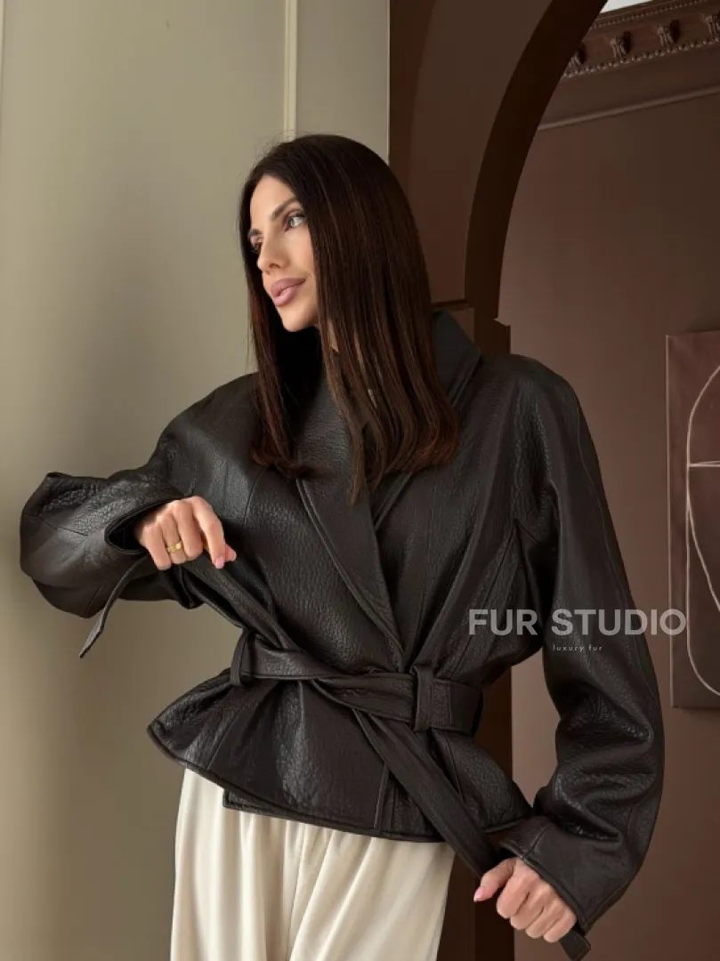 Куртка из натуральной кожи PREMIUM COLLECTION - фото 19