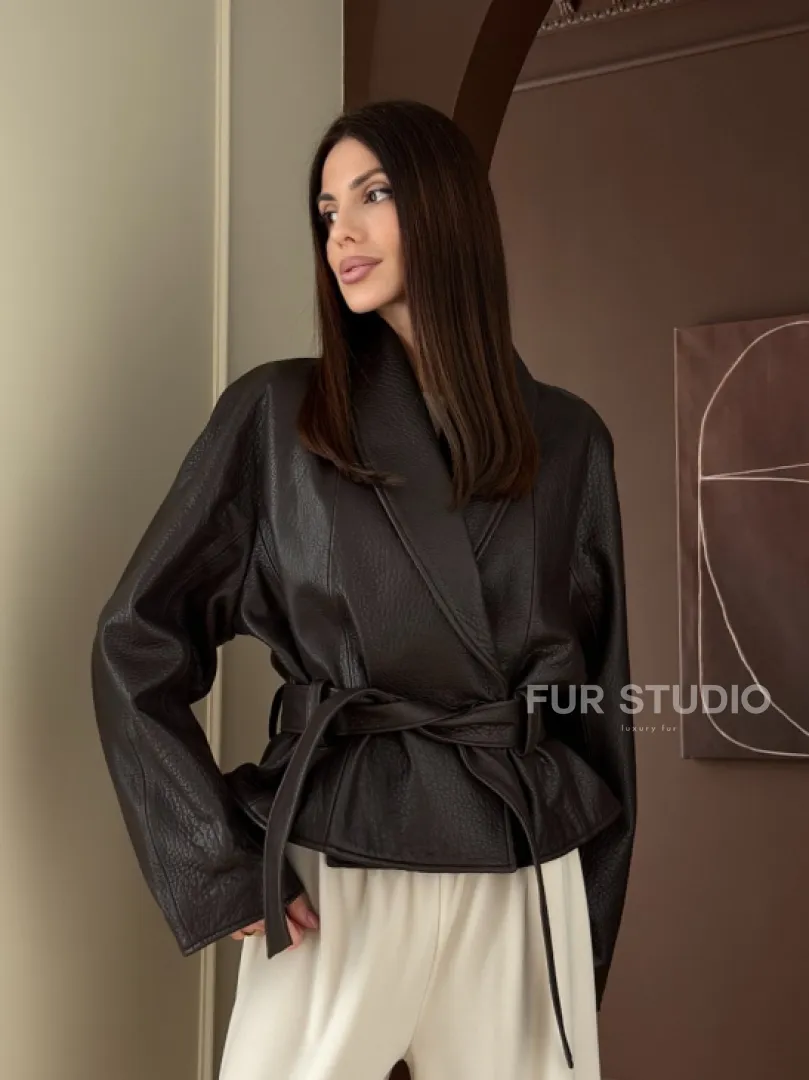 Куртка из натуральной кожи PREMIUM COLLECTION - фото 13