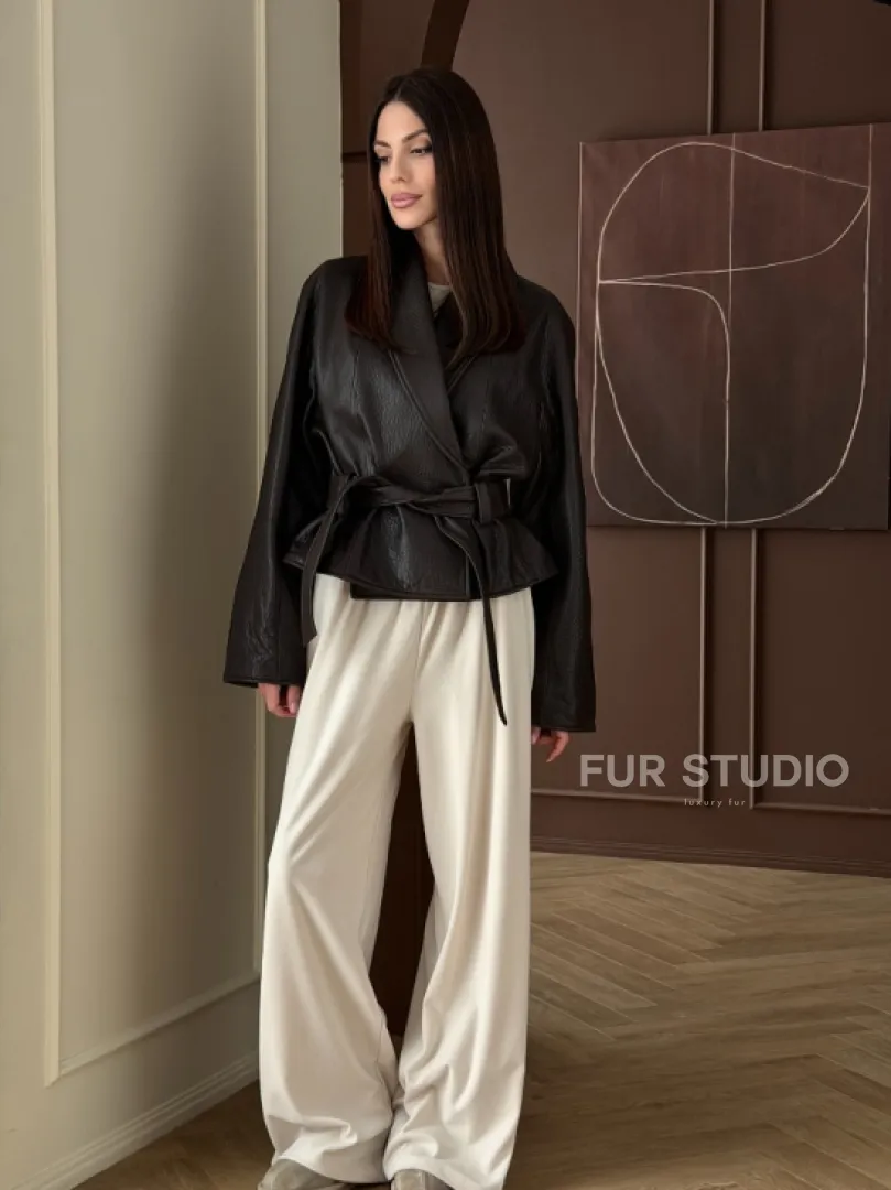 Куртка из натуральной кожи PREMIUM COLLECTION - фото 10