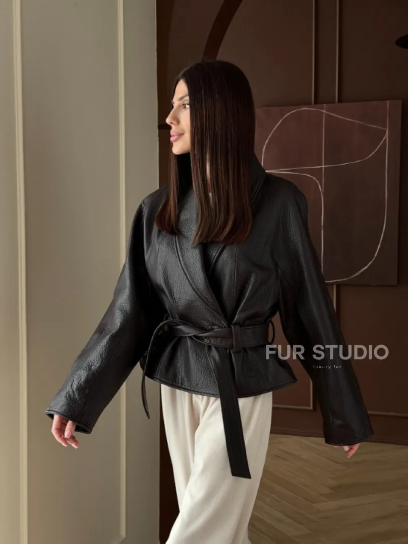 Куртка из натуральной кожи PREMIUM COLLECTION - фото 16