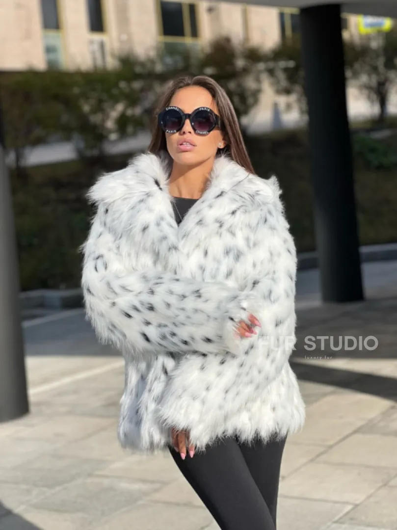 Полушубок из экомеха - фото 1