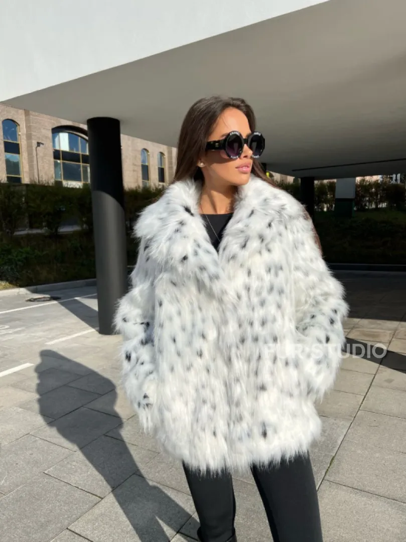 Полушубок из экомеха - фото 2