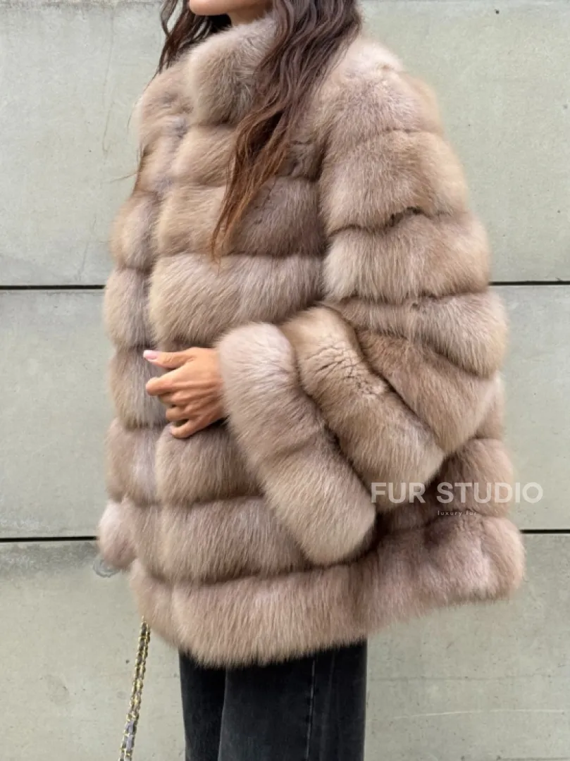 Шуба из меха куницы - фото 3