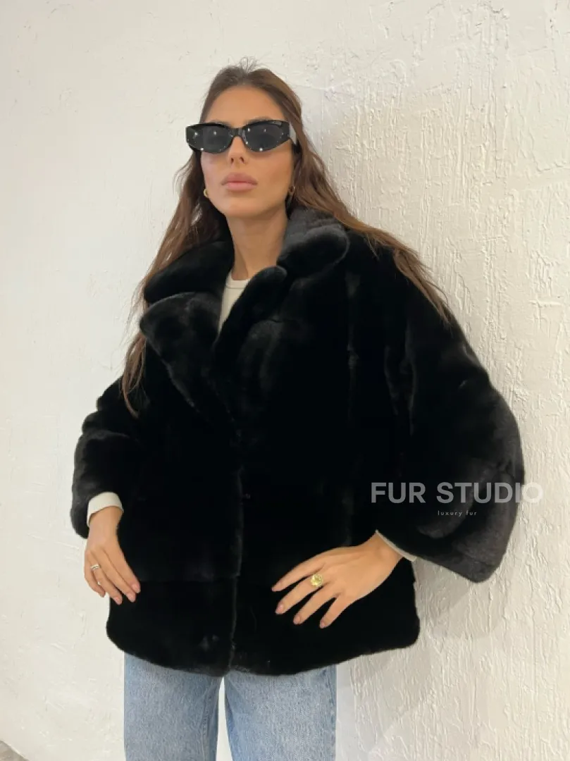 Короткая шуба - автоледи из меха аукционной норки - фото 5