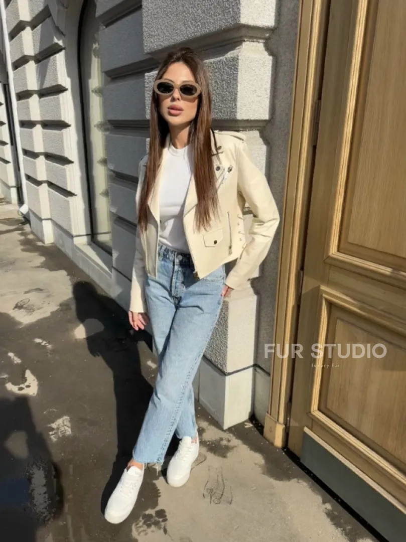 Куртка - косуха из натуральной кожи - фото 5