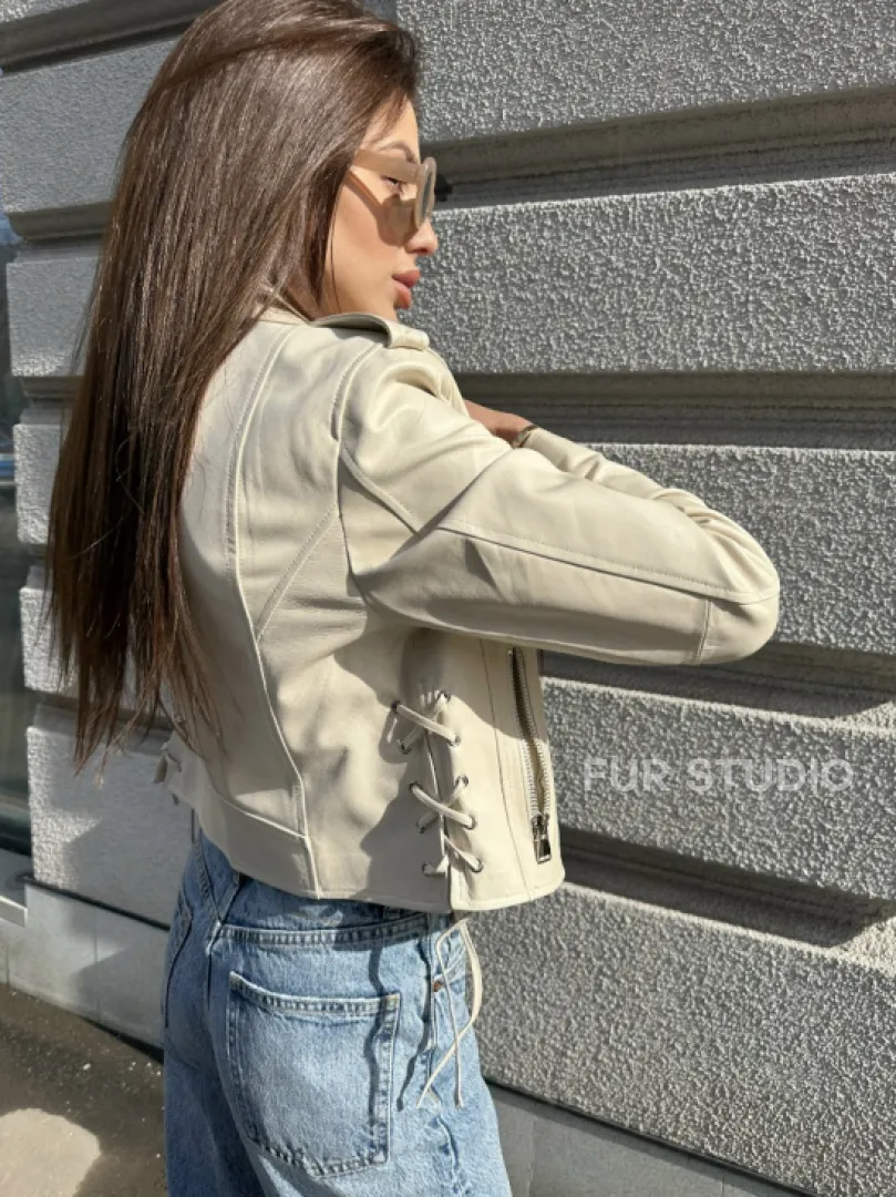 Куртка - косуха из натуральной кожи - фото 3