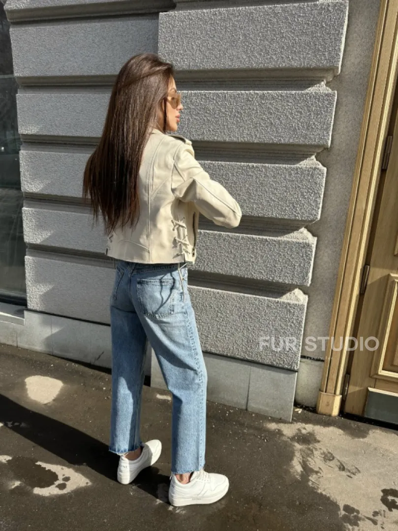 Куртка - косуха из натуральной кожи - фото 4