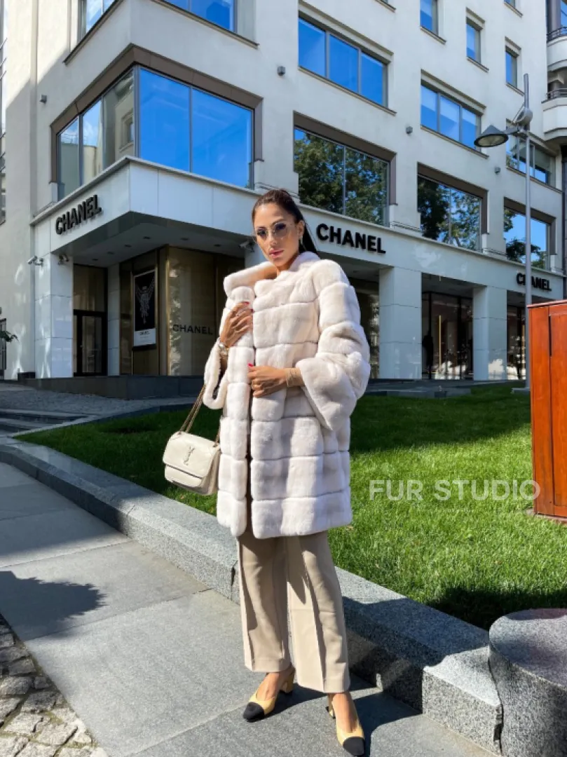 Шуба из кролика рекс - фото 2