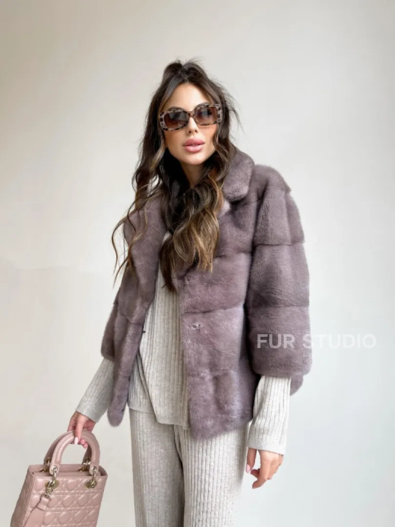 Шуба из меха норки автоледи - фото 0