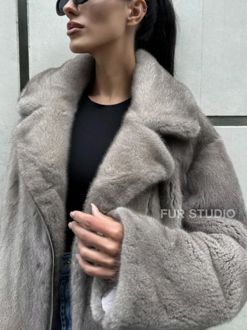 Шуба - косуха из меха норки - фото 2