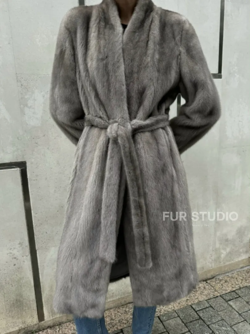 Стильная шуба из скандинавской норки - фото 2