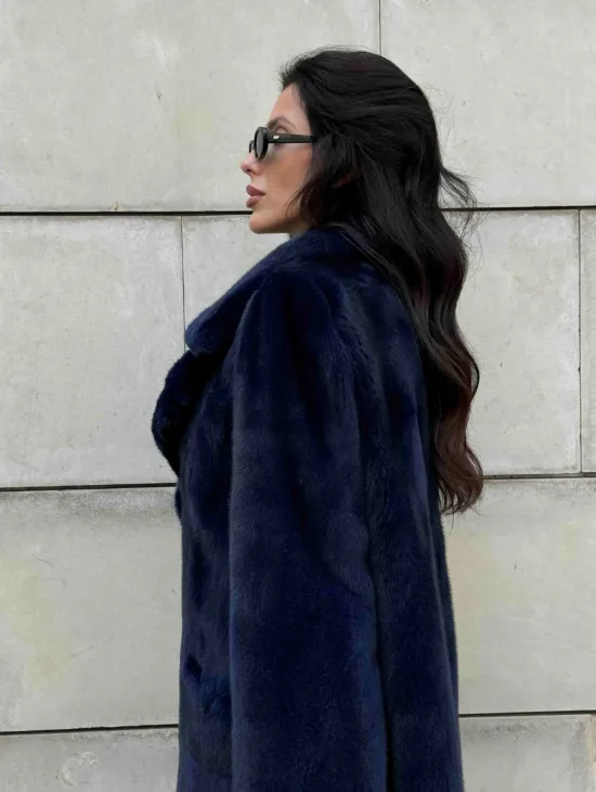 Норковая шуба цельный мех Saga furs