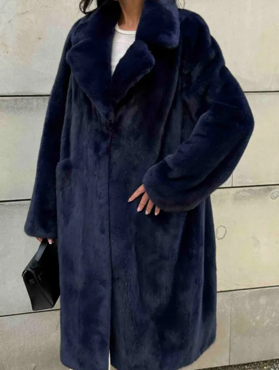 Норковая шуба цельный мех Saga furs