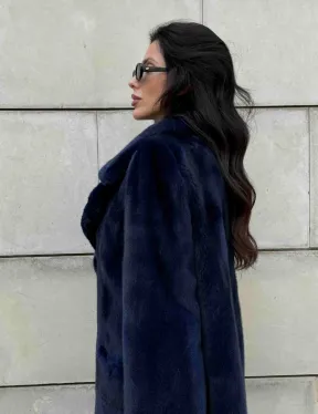 Норковая шуба цельный мех Saga furs