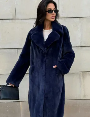 Норковая шуба цельный мех Saga furs