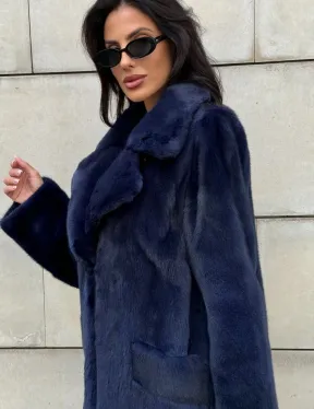 Норковая шуба цельный мех Saga furs