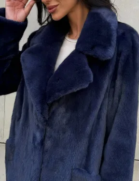 Норковая шуба цельный мех Saga furs