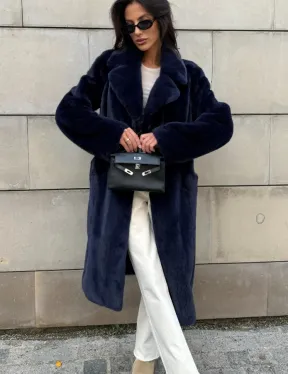 Норковая шуба цельный мех Saga furs