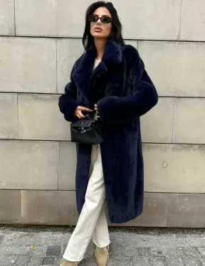 Норковая шуба цельный мех Saga furs