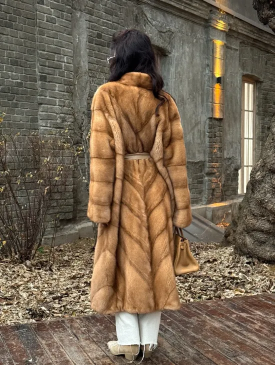 Шуба кимоно из аукционного меха норки GOLDEN COLLECTION