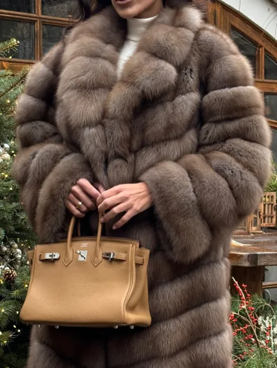 Манто из меха куницы