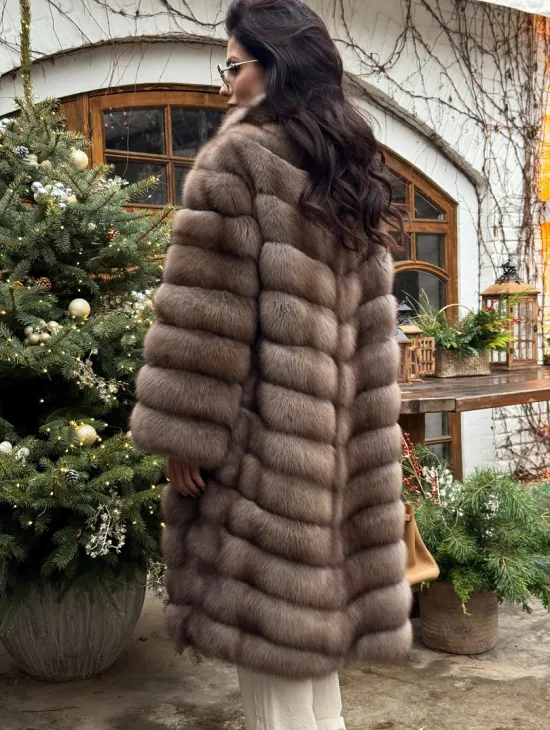 Манто из меха куницы