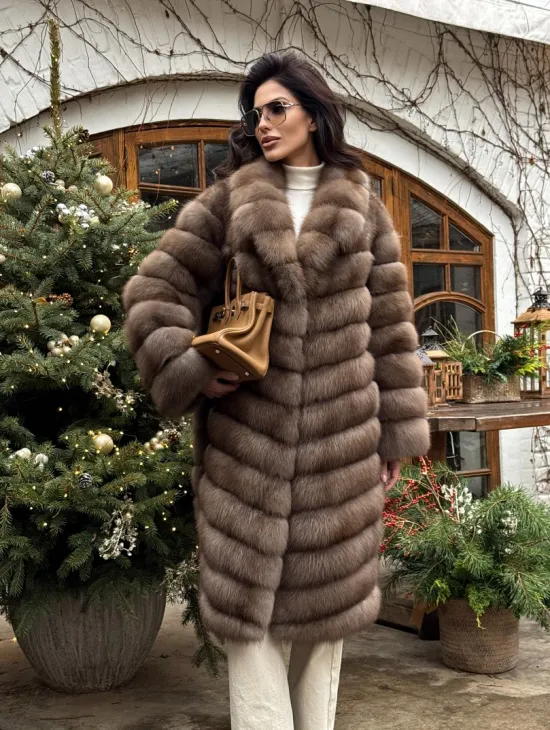 Манто из меха куницы