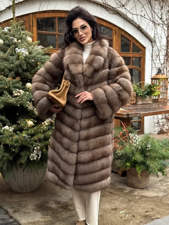 Манто из меха куницы