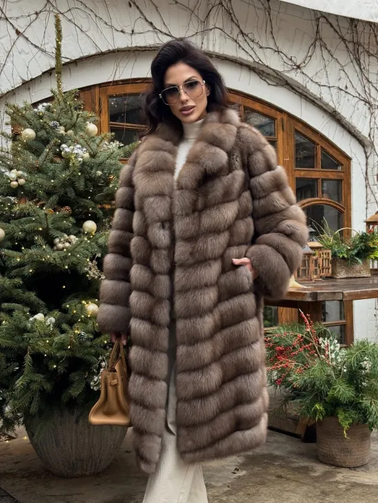 Манто из меха куницы