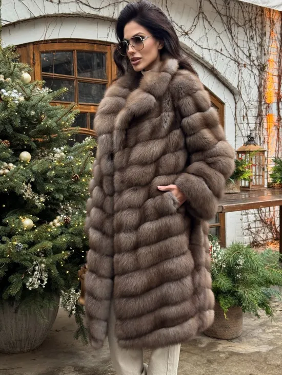 Манто из меха куницы