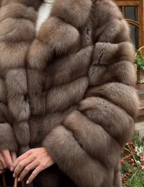 Манто из меха куницы