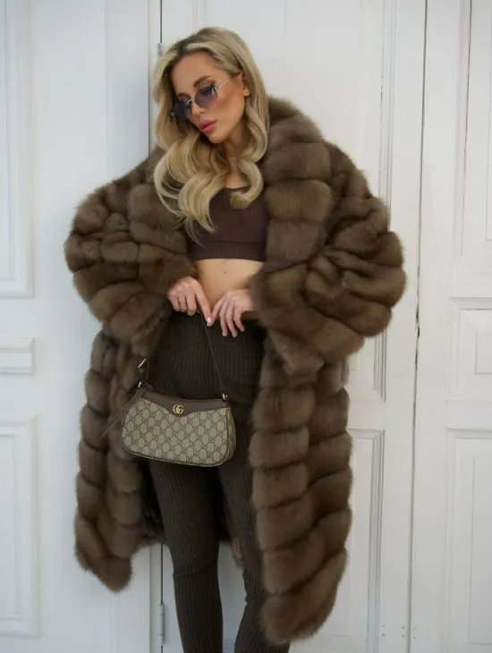 Шуба из куницы