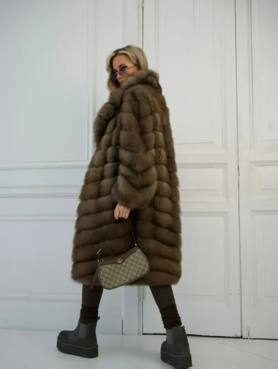 Шуба из куницы