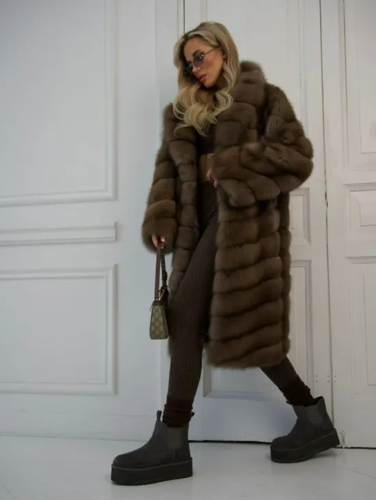 Шуба из куницы