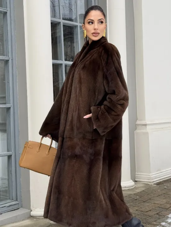 Норковая шуба из скандинавской аукционной норки PREMIUM COLLECTION