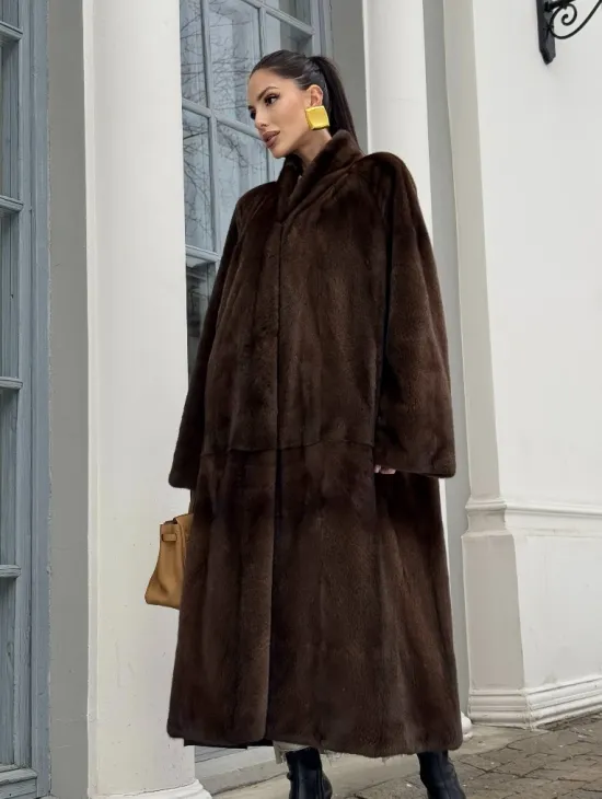 Норковая шуба из скандинавской аукционной норки PREMIUM COLLECTION