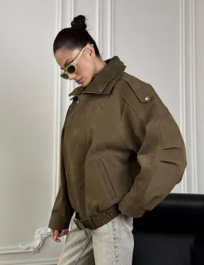 Популярная натуральная женская кожаная куртка-бомбер  