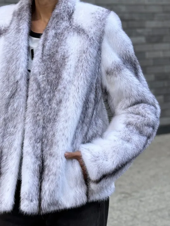 Меховая куртка из норковой крестовки