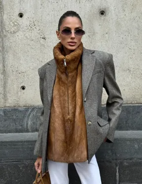 Меховая манишка из норки