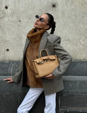 Меховая манишка из норки