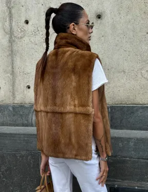 Меховая манишка из норки