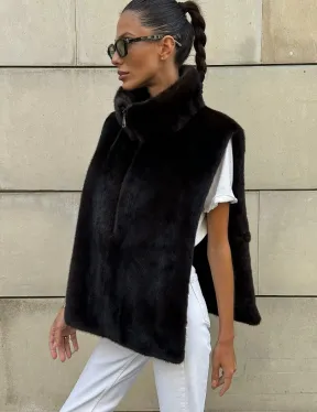 Норковая манишка женская