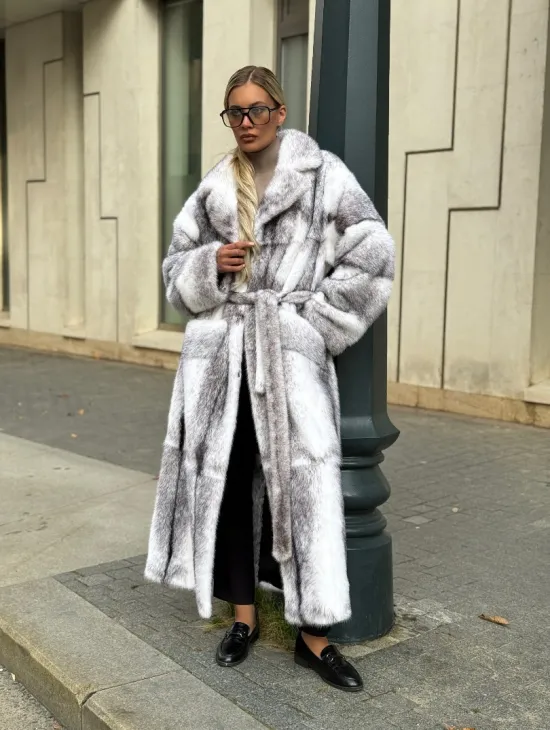 Норковая шуба - крестовка