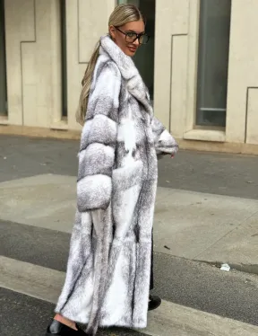 Норковая шуба - крестовка