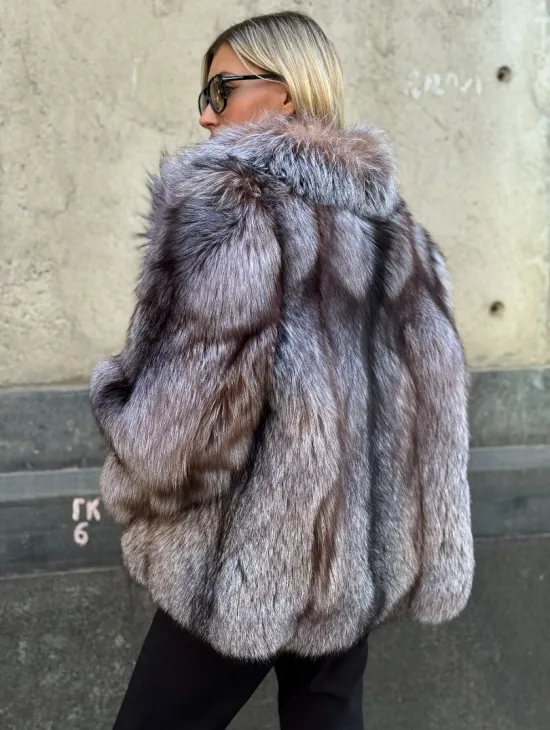 Полушубок из чернобурки