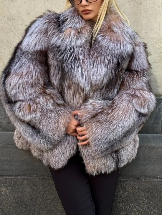 Полушубок из чернобурки