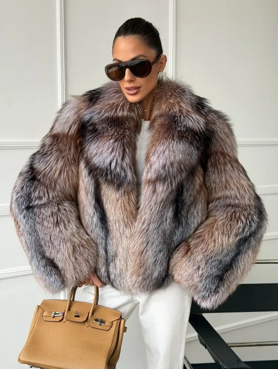 Полушубок из чернобурки