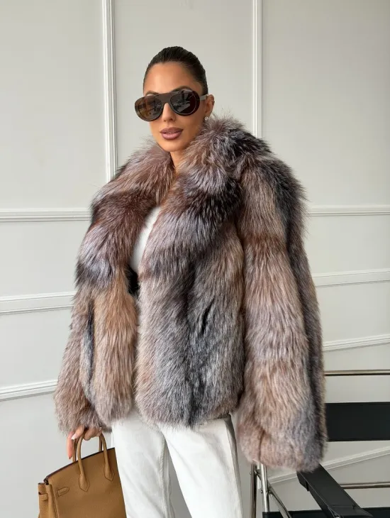 Полушубок из чернобурки